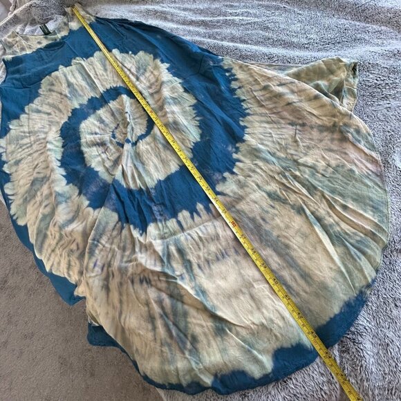 KAthmandu Imports Dress Size 8 Tie Dye Maxi Asymmetrical Fairy Festival 17031 - Picture 5 of 9